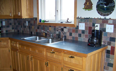 cut granite kitchen tile