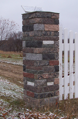 stone gate post